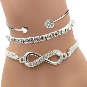 Silver Tone Bracelet Set